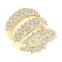 K18YG ダイヤモンド リング 0.652CT