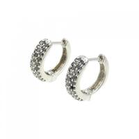 K14WG フープ ダイヤモンド ピアス 0.56CT
