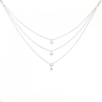 K18WG トルマリン ネックレス 0.02CT