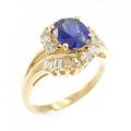 K18YG サファイヤ リング 1.26CT