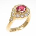 K18YG ルビー リング 0.52CT