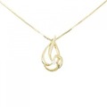 K18YG ダイヤモンド ネックレス 0.029CT