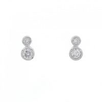 PT ダイヤモンド ピアス 0.30CT