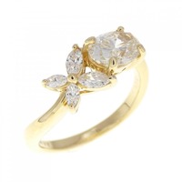 【リメイク】K18YG ダイヤモンド リング 0.827CT L SI1 オーバルカット