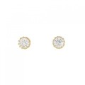 【リメイク】K18YG/ST ダイヤモンド ピアス 0.313CT 0.320CT G SI2 VG