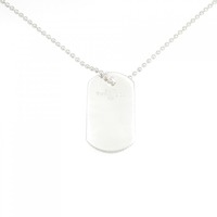 ティファニー コインエッジドックタグ ネックレス