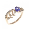 K18PG タンザナイト リング 0.39CT