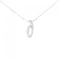 K18WG ダイヤモンド ネックレス 0.25CT