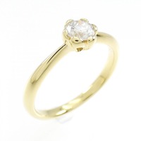K18YG フラワー ダイヤモンド リング 0.32CT