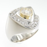 PT/K18YG ダイヤモンド リング 1.14CT