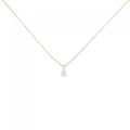 K18YG ソリティア ダイヤモンド ネックレス 0.06CT