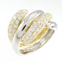 K18YG/PT ダイヤモンド リング 1.00CT