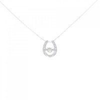 PT ホースシュー ダイヤモンド ネックレス 0.18CT