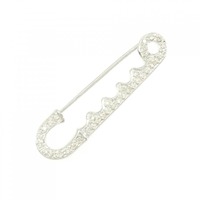 K18WG ダイヤモンド ブローチ 0.30CT