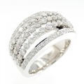 K18WG ダイヤモンド リング 1.307CT