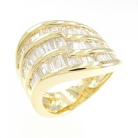 K18YG ダイヤモンド リング 1.75CT