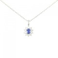 PT サファイヤ ネックレス 0.33CT