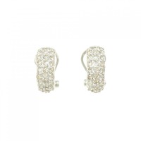 K18WG ダイヤモンド ピアス 1.00CT