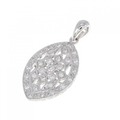 K18WG ダイヤモンド ペンダント 0.33CT