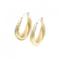 K18YG フープ ピアス