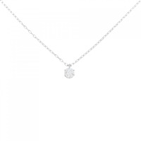 PT ソリティア ダイヤモンド ネックレス 0.23CT