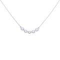 K18WG ダイヤモンド ネックレス 0.35CT