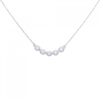 K18WG ダイヤモンド ネックレス 0.35CT
