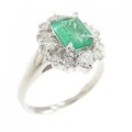 PT エメラルド リング 0.77CT