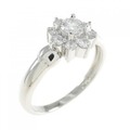 PT フラワー ダイヤモンド リング 0.21CT