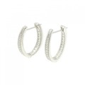 K18WG ダイヤモンド ピアス 1.08CT