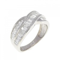 K18WG ダイヤモンド リング 1.00CT