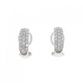 K18WG パヴェ ダイヤモンド ピアス/イヤリング 1.00CT