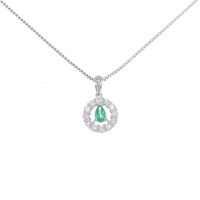 PT エメラルド ネックレス 0.27CT