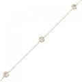 K18PG ダイヤモンド ブレスレット 0.30CT