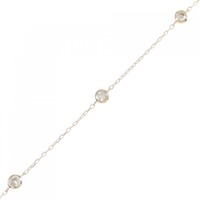 K18PG ダイヤモンド ブレスレット 0.30CT