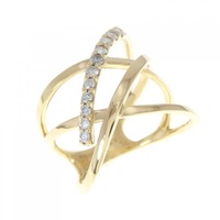 K18YG ダイヤモンド リング 0.23CT