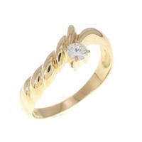 K18YG ダイヤモンド リング 0.12CT