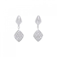 PT パヴェ ダイヤモンド ピアス 0.54CT