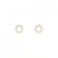 【新品】K18YG ダイヤモンド ピアス 0.20CT