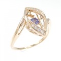 K18PG タンザナイト リング 0.16CT