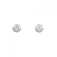 【リメイク】PT ダイヤモンド ピアス 0.217CT 0.223CT F SI2 VG-GOOD