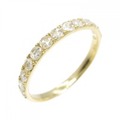 K18YG ダイヤモンド リング 0.28CT