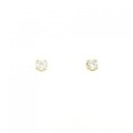 K18YG ソリティア ダイヤモンド ピアス 0.20CT