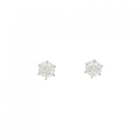 【新品】PT ダイヤモンド ピアス 0.40CT 0.40CT F SI1 3EXT