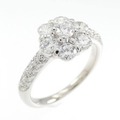 モニッケンダム フラワー ダイヤモンド リング 0.77CT