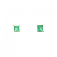 K18YG エメラルド ピアス 0.51CT