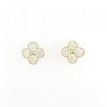 【新品】K18YG ダイヤモンド ピアス 1.012CT G-H VVS2-SI2 EXT-GOOD