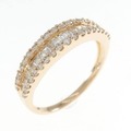 K18PG ダイヤモンド リング 0.50CT