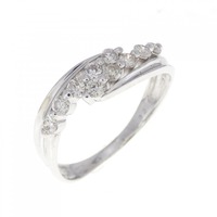 K18WG ダイヤモンド リング 0.32CT