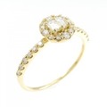 K18YG ダイヤモンド リング 0.30CT